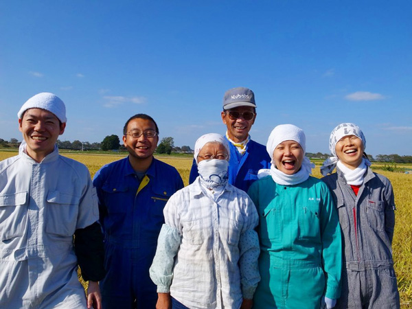 無肥料・自然栽培成澤さんのササニシキ成澤さんのご家族